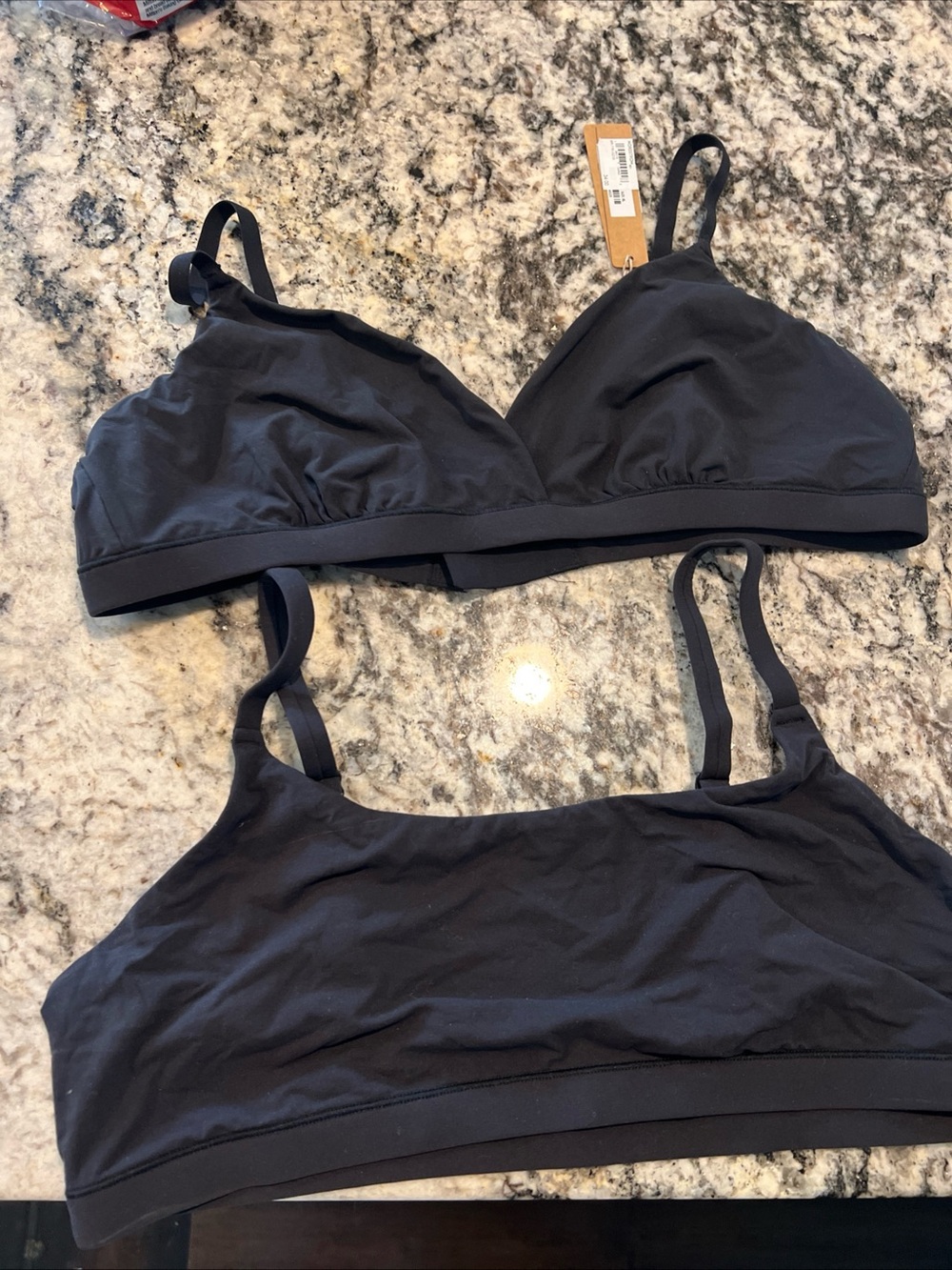 SKIMS Wireless Bralette bundle black onyx